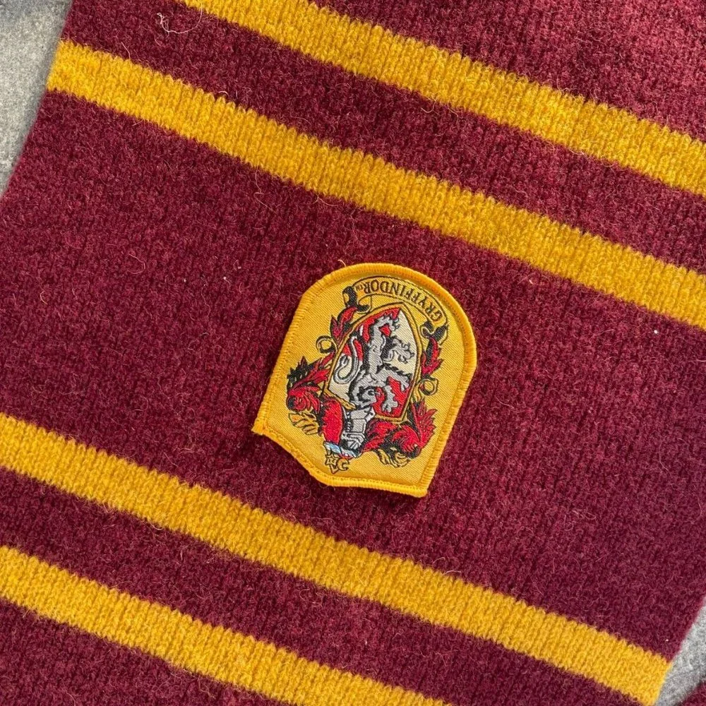 Harry Potter Scarf Red/Yellow Long Scarf 100% Wool Scarf Unisex